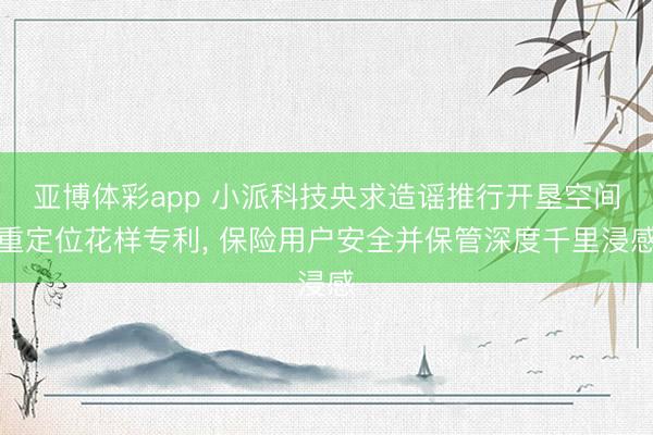 亚博体彩app 小派科技央求造谣推行开垦空间重定位花样专利, 保险用户安全并保管深度千里浸感